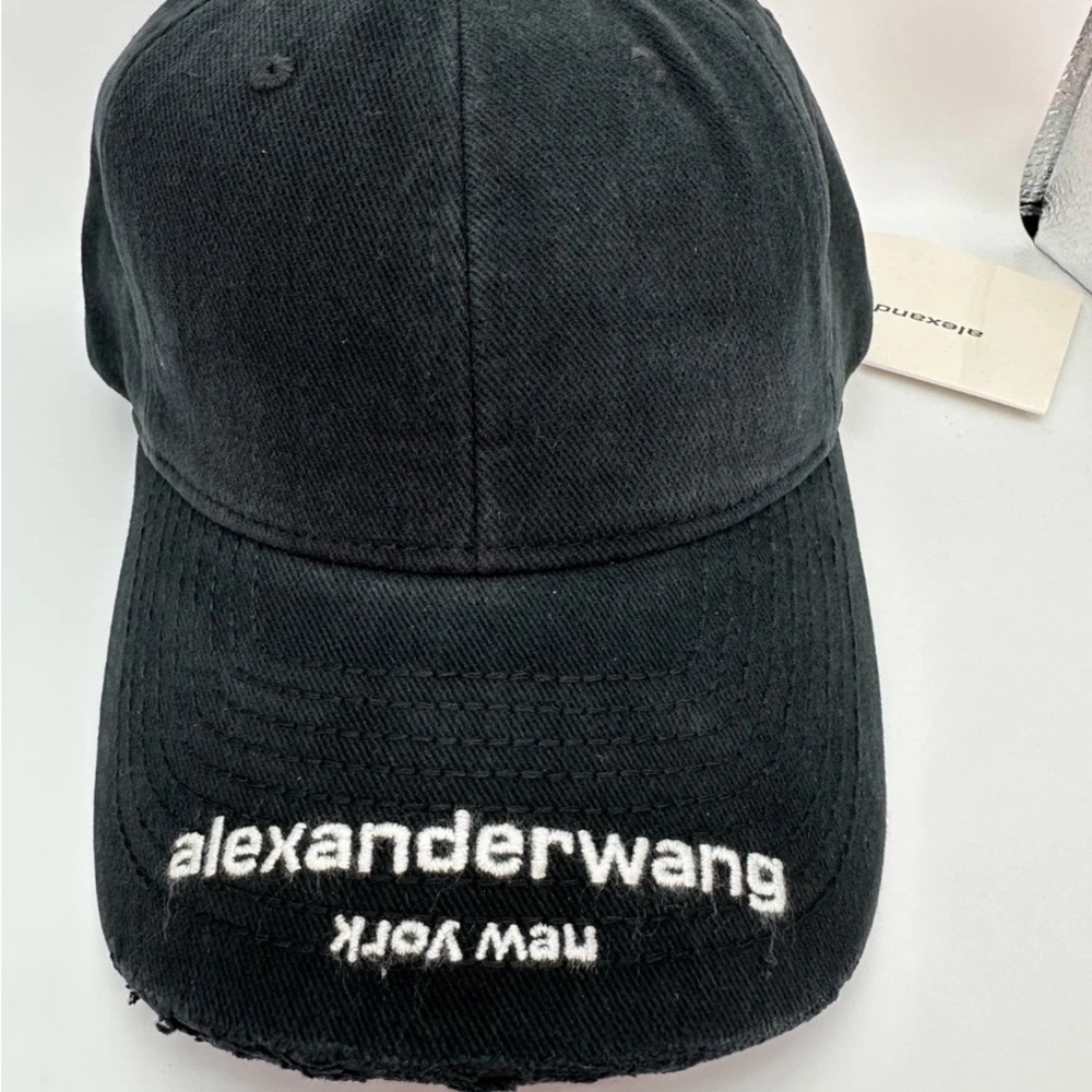 Alexander Wang Black Logo Baseball Cap